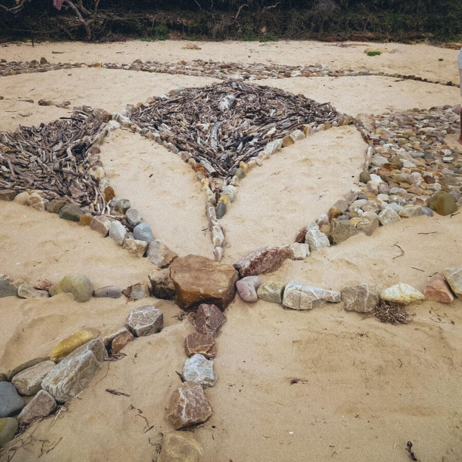 Arch Rock Lotus iunearthed Land Art Collective Arch Rock Lotus iunearthed Land Art Collective