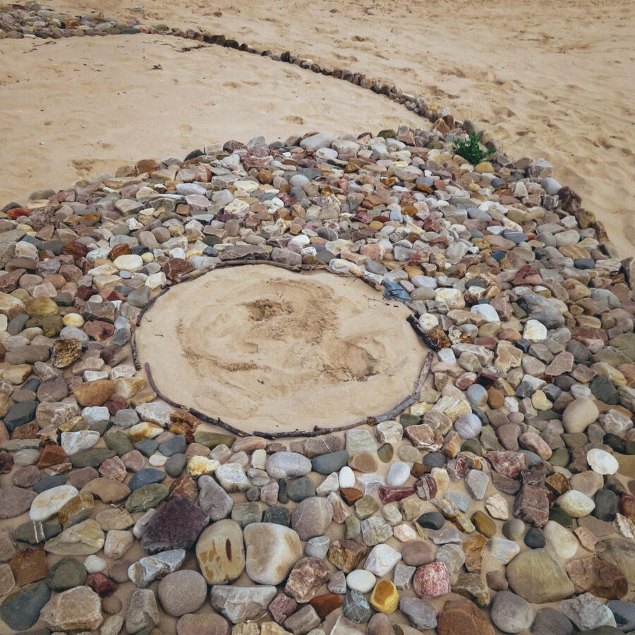 Arch Rock Lotus iunearthed Land Art Collective Arch Rock Lotus iunearthed Land Art Collective