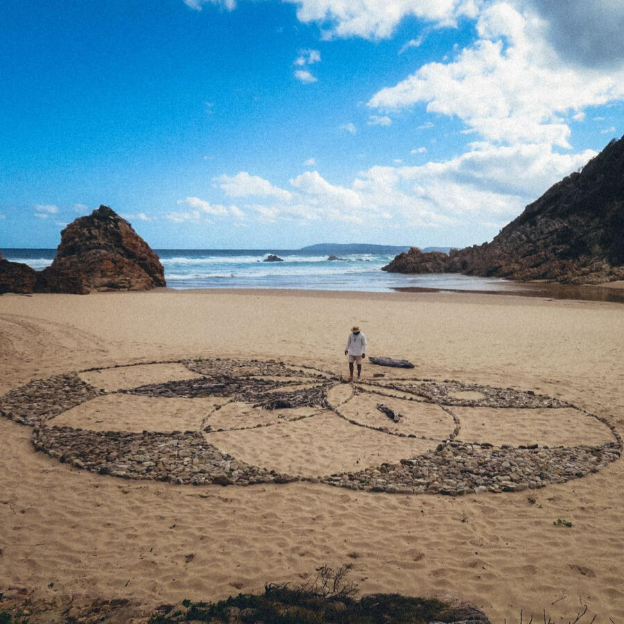 Arch Rock Lotus iunearthed Land Art Collective Arch Rock Lotus iunearthed Land Art Collective